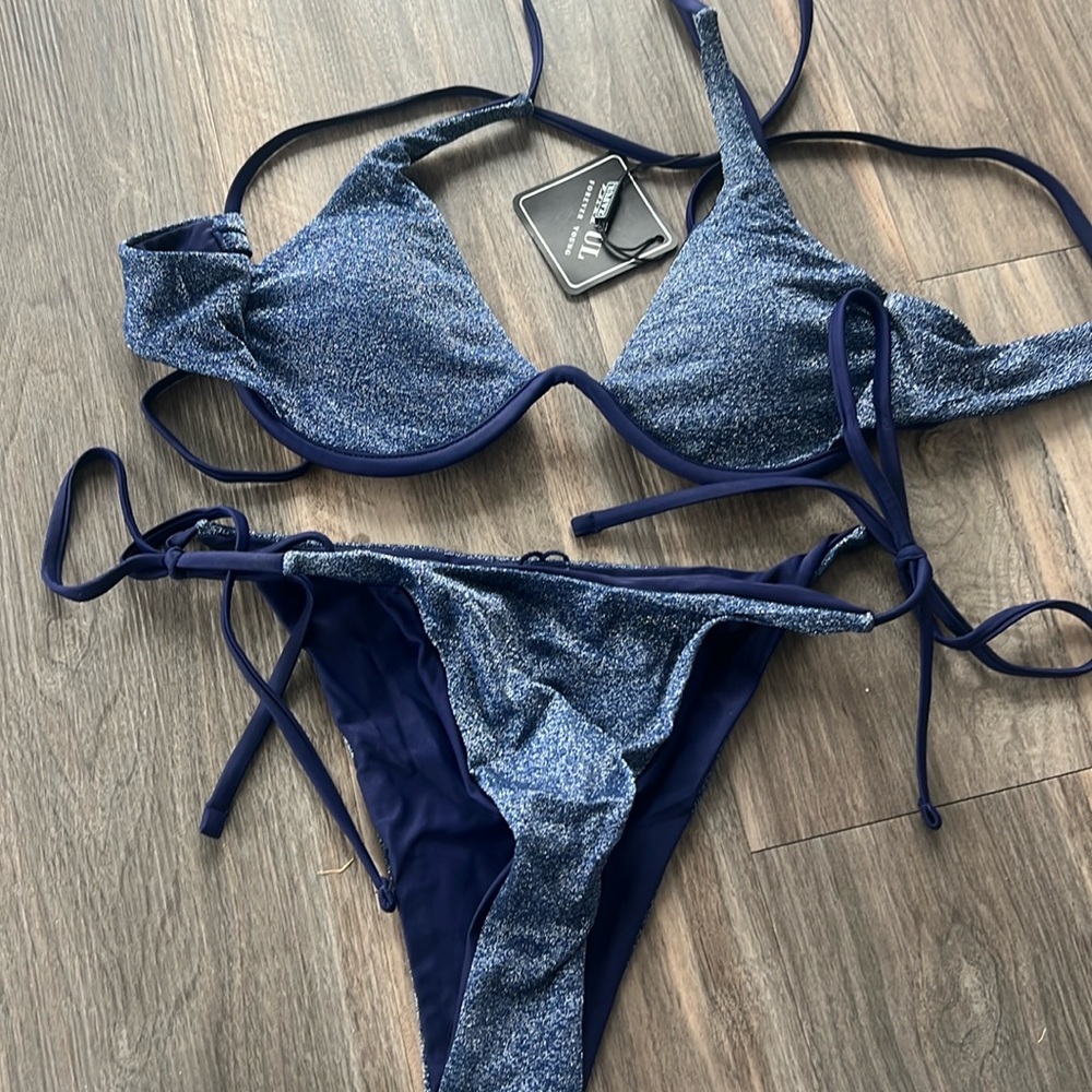 Zaful Navy Bikini